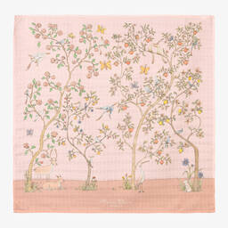 Atelier Choux Paris-قماط قطن عضوي موسلين لون زهري (97 سم) | Childrensalon