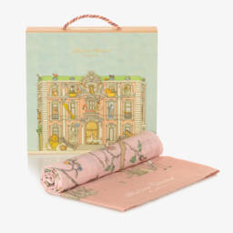 Atelier Choux Paris-Pink Bloom Swaddle (97cm) | Childrensalon