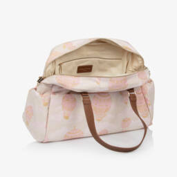 Atelier Choux Paris-حقيبة تغيير الحفاضات جاكار لون زهري (46 سم) | Childrensalon