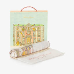 Atelier Choux Paris-White Carousel Swaddle (98cm) | Childrensalon