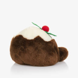 Aurora-Brown Carol Christmas Pudding Soft Toy (13cm) | Childrensalon