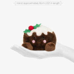 Aurora-Brown Carol Christmas Pudding Soft Toy (13cm) | Childrensalon
