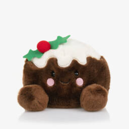 Aurora-Brown Carol Christmas Pudding Soft Toy (13cm) | Childrensalon