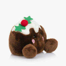 Aurora-Brown Carol Christmas Pudding Soft Toy (13cm) | Childrensalon