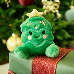Aurora Palm Pals-لعبة طرية مخمل بتصميم شجرة الكريسماس لون أخضر (12 سم) | Childrensalon