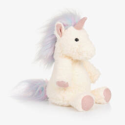 Aurora-Ivory Unicorn Soft Toy (25cm) | Childrensalon