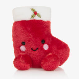 Aurora Palm Pals-Red Holly Stocking Soft Toy (12 cm) | Childrensalon