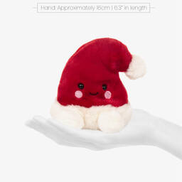 Aurora-لعبة طرية قبعة سانتا لون أحمر (12 سم) | Childrensalon