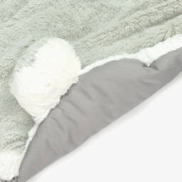 Aurora-Кремовый и серый мягкий коврик-слон из искусственного меха 78см | Childrensalon