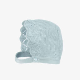 Babidu-طقم شورت قطن لون أزرق وعاجي للأولاد الرضع | Childrensalon