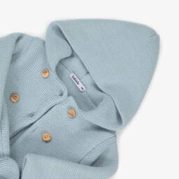Babidu-Baby Boys Blue Knitted Pram Coat Set | Childrensalon
