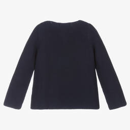 Babidu-كارديغان قطن محبوك لون كحلي | Childrensalon