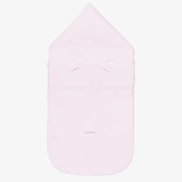 Babidu-Pink Cotton Padded Bunny Print Nest (80cm) | Childrensalon