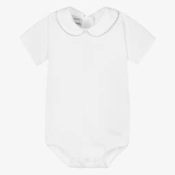 Tartine et Chocolat-Baby Boys Beige Wool & Cashmere Knit Bunny Trouser Set | Childrensalon