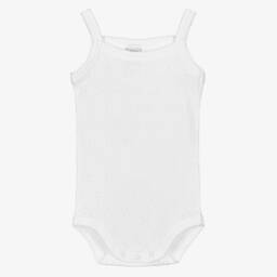 Babidu-تبّان أطفال بناتي قطن لون أبيض | Childrensalon