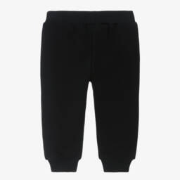 Balmain-Boys Black Cotton Cuffed Joggers | Childrensalon