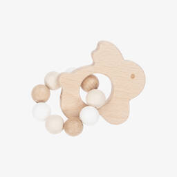 Tartine et Chocolat-Baby Boys Beige Wool & Cashmere Knit Bunny Trouser Set | Childrensalon