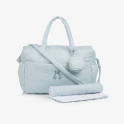 Blue Herringbone Baby Changing Bag (28cm)