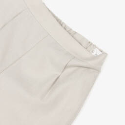 Beatrice & George-Костюм с двубортным жилетом в ёлочку бежевый для мальчиков | Childrensalon