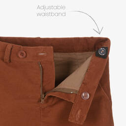 Beatrice & George-طقم بنطلون كوردروي لون بيج وبني للأولاد | Childrensalon