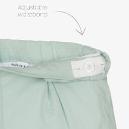 Beatrice & George-بِدلة رسمية قطن تطريزسموك لون أخضر للأولاد | Childrensalon