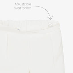 Beatrice & George-Boys Ivory Viscose Shorts Suit | Childrensalon