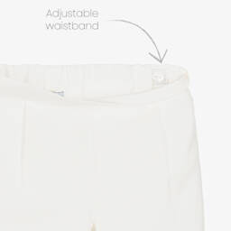 Beatrice & George-طقم شورت أطفال ولادي لون عاجي | Childrensalon