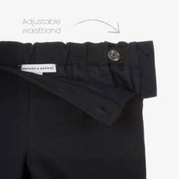 Beatrice & George-Бело-синий летний костюм для мальчиков | Childrensalon