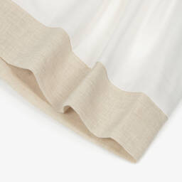 Beatrice & George-Girls Ivory Linen Sailor Dress | Childrensalon