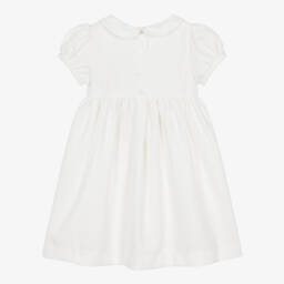 Beatrice & George-Girls Ivory Viscose Military Dress | Childrensalon