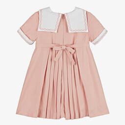 Beatrice & George-فستان فيسكوز بكسرات لون زهري | Childrensalon