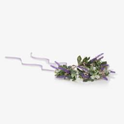 Beatrice & George-Girls Purple Handmade Lavender Garland | Childrensalon