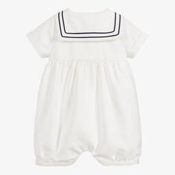 Beatrice & George-Кремовый матросский песочник из вискозы и хлопка | Childrensalon