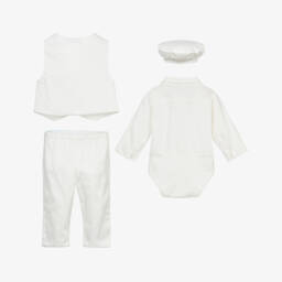Beau KiD-Baby Boys Ivory Waistcoat Suit | Childrensalon