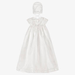 Beau KiD-Baby Girls Ivory Ceremony Gown & Bonnet | Childrensalon