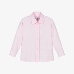 Beau KiD-Boys Pink Cotton Shirt | Childrensalon