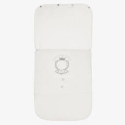 Beau KiD-Ivory Royal Crest Baby Nest | Childrensalon
