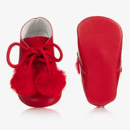 Beau KiD-Red Pre-Walker Baby Shoes | Childrensalon