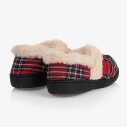 Beau KiD-Red Tartan Slippers | Childrensalon