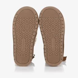 Beppi-Сапоги коричневые с подкладкой из искусственного меха для девочек | Childrensalon