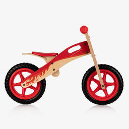 Bigjigs-Red Wooden My First Balance Bike  | Childrensalon