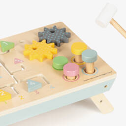 Bigjigs-Wooden Activity Tabletop Bench (37cm) | Childrensalon