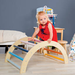 Bigjigs-Wooden Arched Climbing Frame (80cm) | Childrensalon