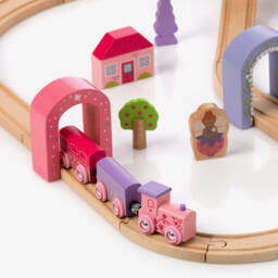 Bigjigs-Wooden Fairy Town Train Set (114cm) | Childrensalon