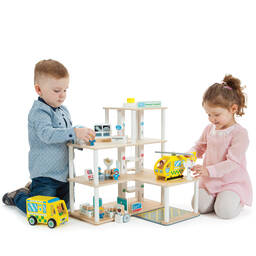 Bigjigs-Wooden General Hospital Play Set (54cm) | Childrensalon