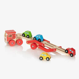 Bigjigs-Wooden Transporter Lorry (29cm) | Childrensalon