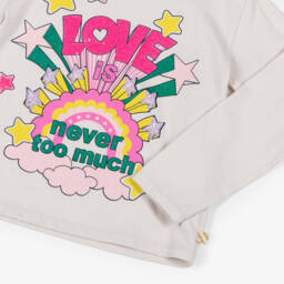 Billieblush-توب قطن لون بيج للبنات  | Childrensalon