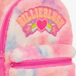 Billieblush-Girls Fluffy Pink Faux Fur Backpack (35cm) | Childrensalon