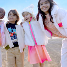 Billieblush-Girls Glittery Neon Pink Ombré Skirt | Childrensalon