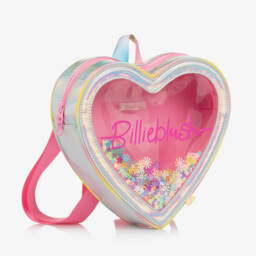 Billieblush-Girls Iridescent Heart Backpack (24cm) | Childrensalon